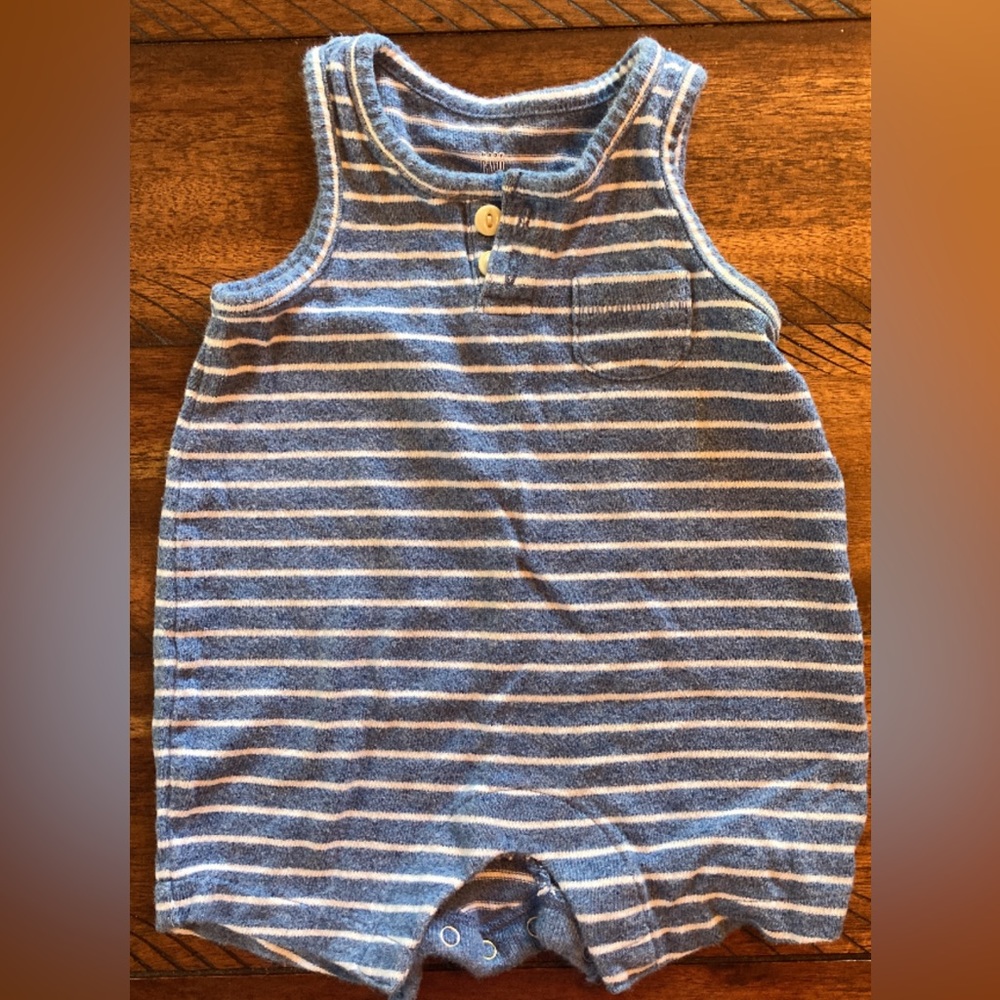 Baby Gap Striped Sleeveless Romper size 0-3 months
